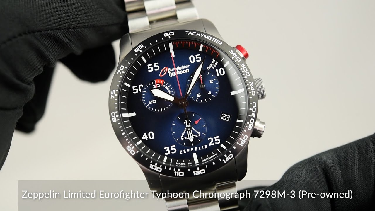 Zeppelin Limited Eurofighter Typhoon Chronograph 7298M-3 (Pre-owned)
