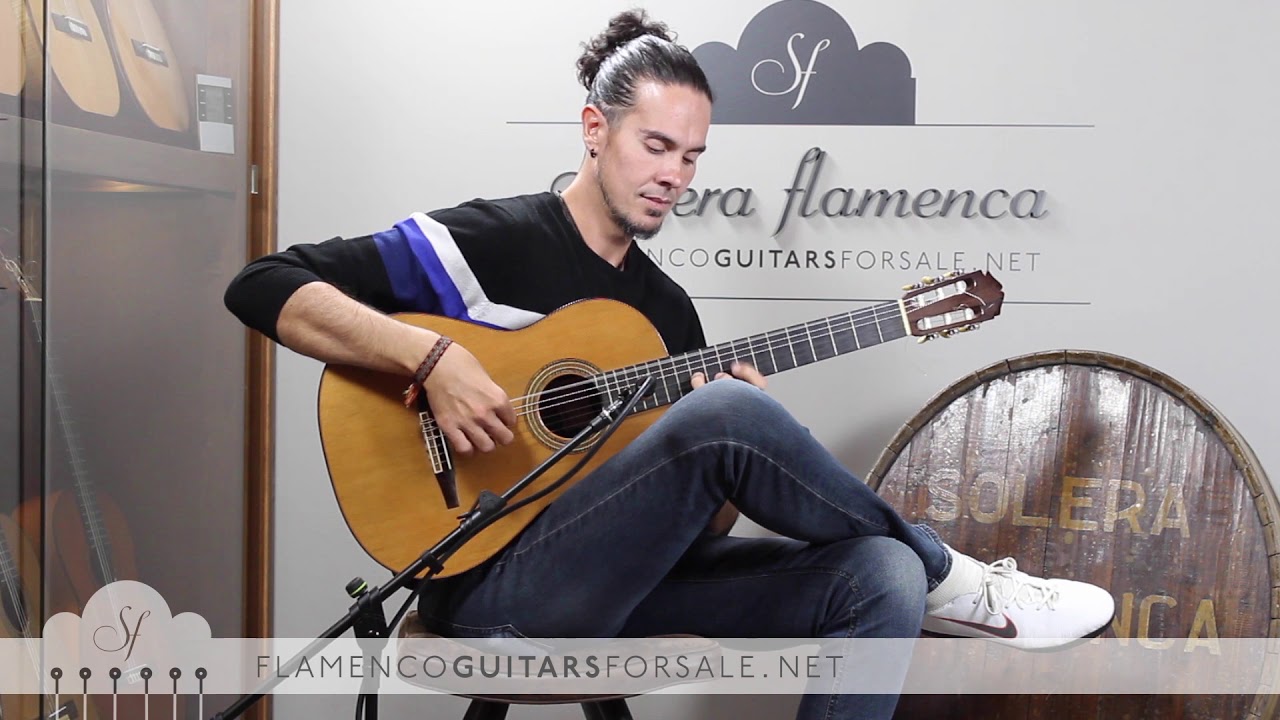 Marcelino López Nieto 1976 classical guitar for sale played by Alberto Fernández