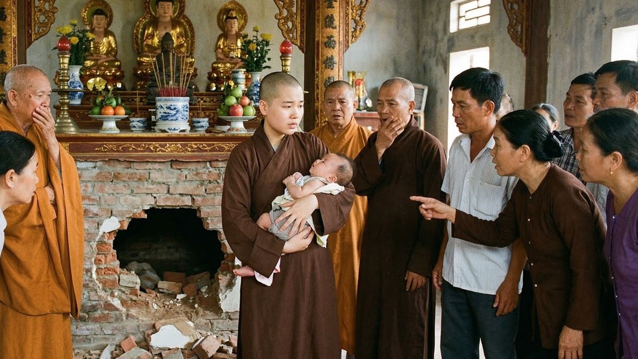 Mang Thai Trong Chùa - 9 Tháng Sau Phát Hiện Bí Mật Động Trời Sau Bức Tường Phật Điện