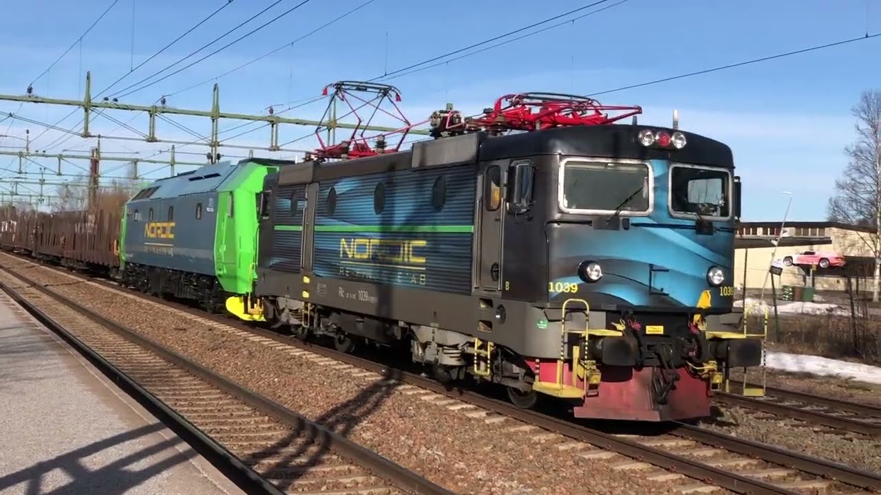 GODSTÅG i Järvsö och Ljusdal. Hectorrail, Nordic, OnRAIL, Green Cargo.