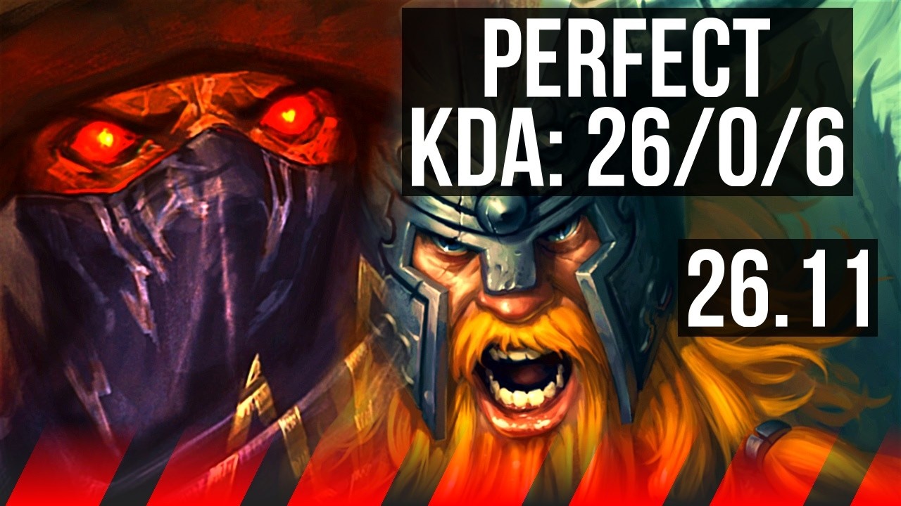 URGOT vs OLAF (TOP) | Perfect KDA: 26/0/6, Stormraider's Surge, 53K damage | EUW Diamond | 26.11