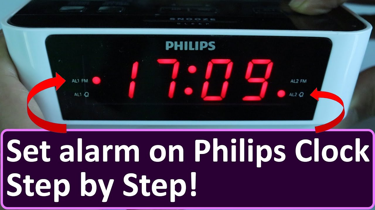 How to set alarm on Philips Clock Radio