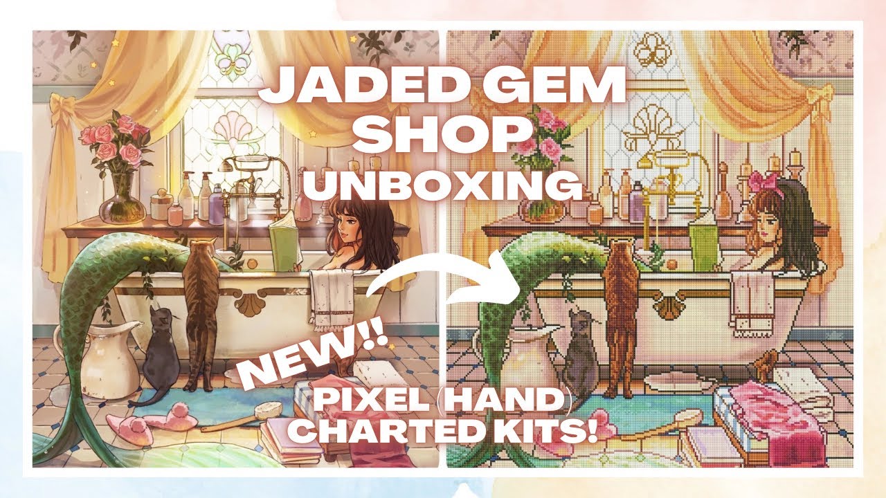 New Product!! Pixel (Hand) Charted Kits from Jaded Gem Shop! 