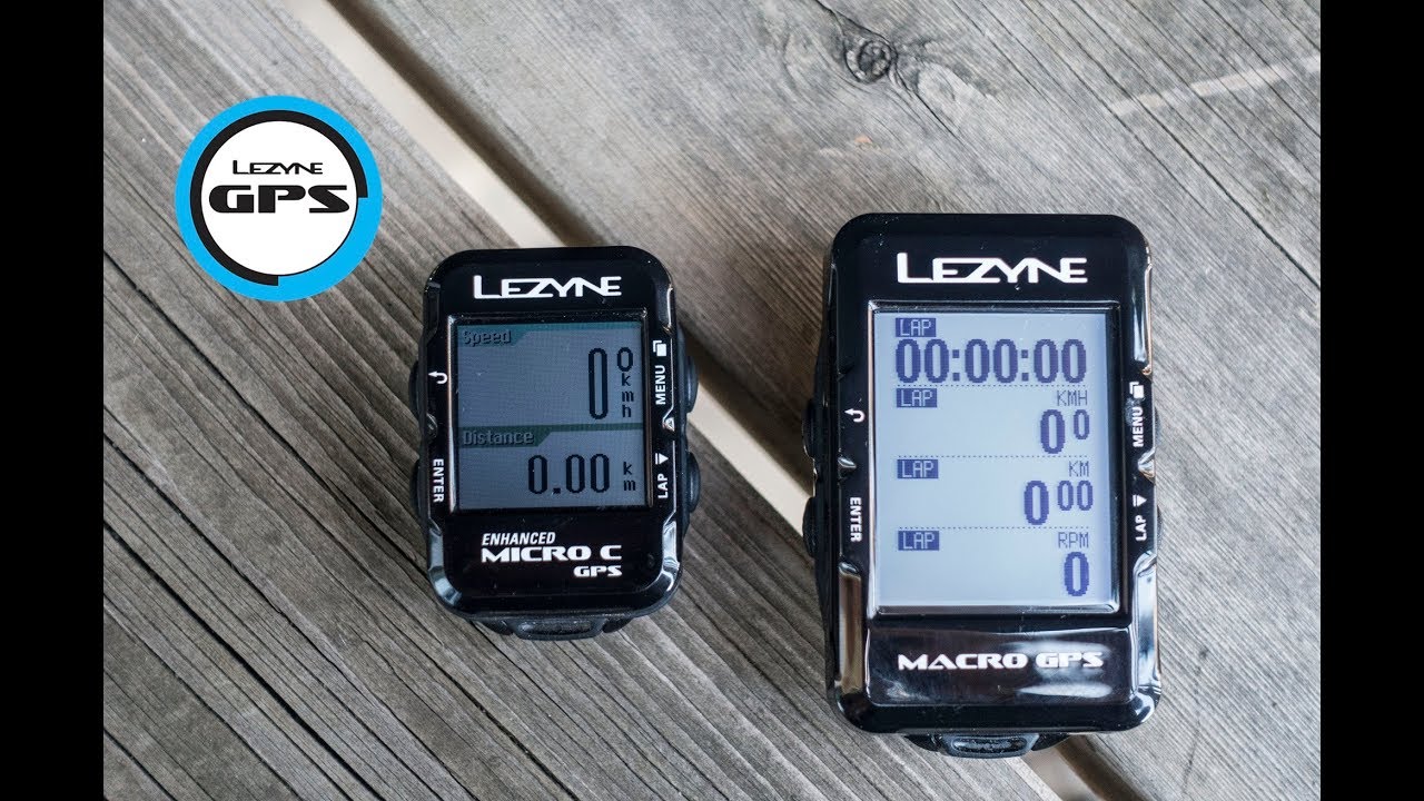 Lezyne Y10 GPS Compared Micro C vs Macro GPS, Big vs Small Footprint,