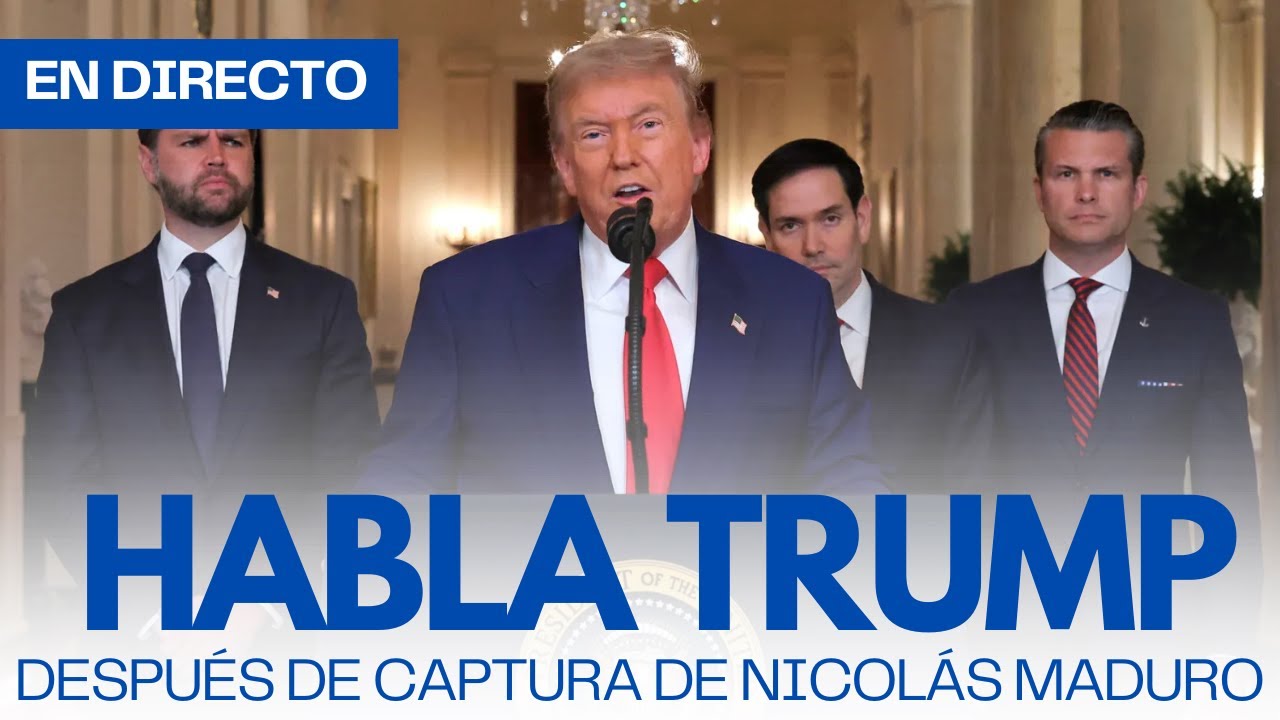 VIVO - Mensaje del Presidente Donald Trump ante captura de Nicolás Maduro en Venezuela