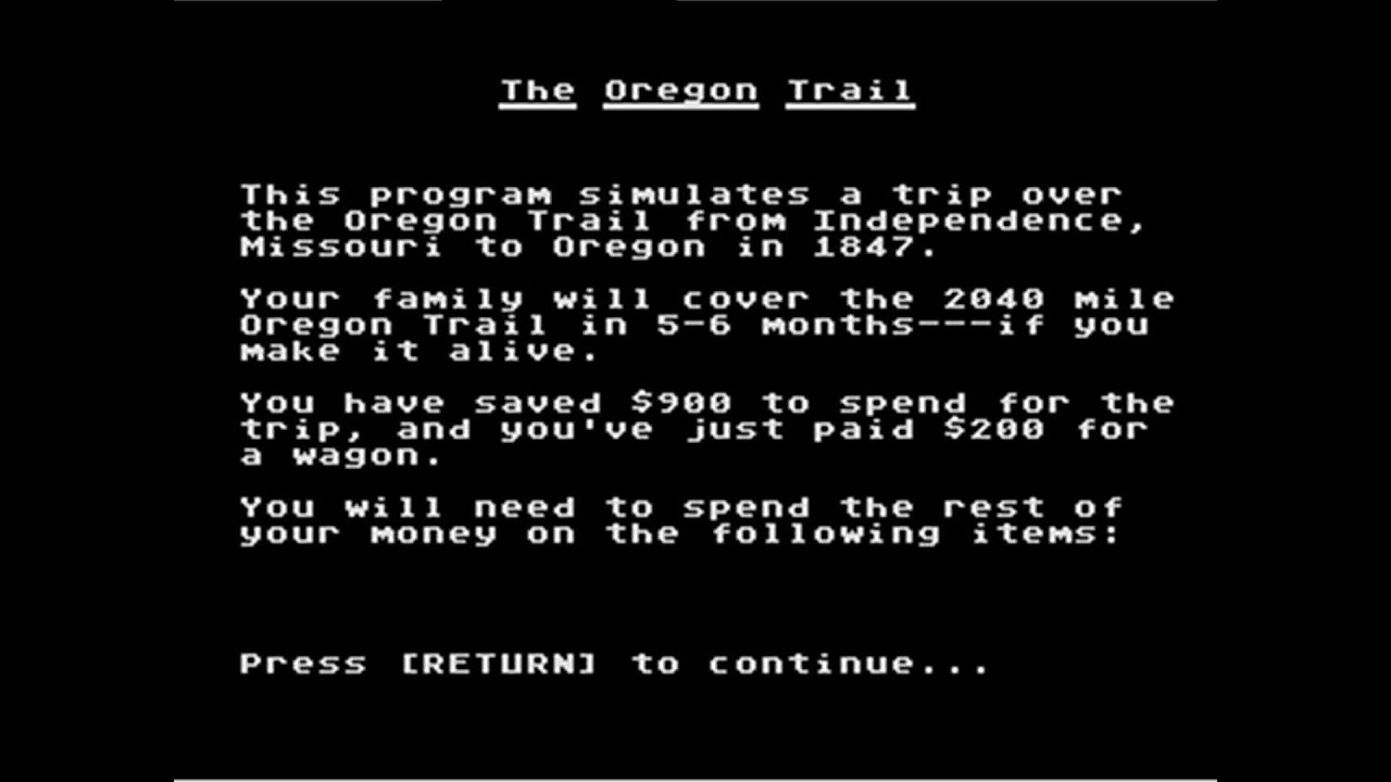 The Oregon Trail (HP-2100) 1971