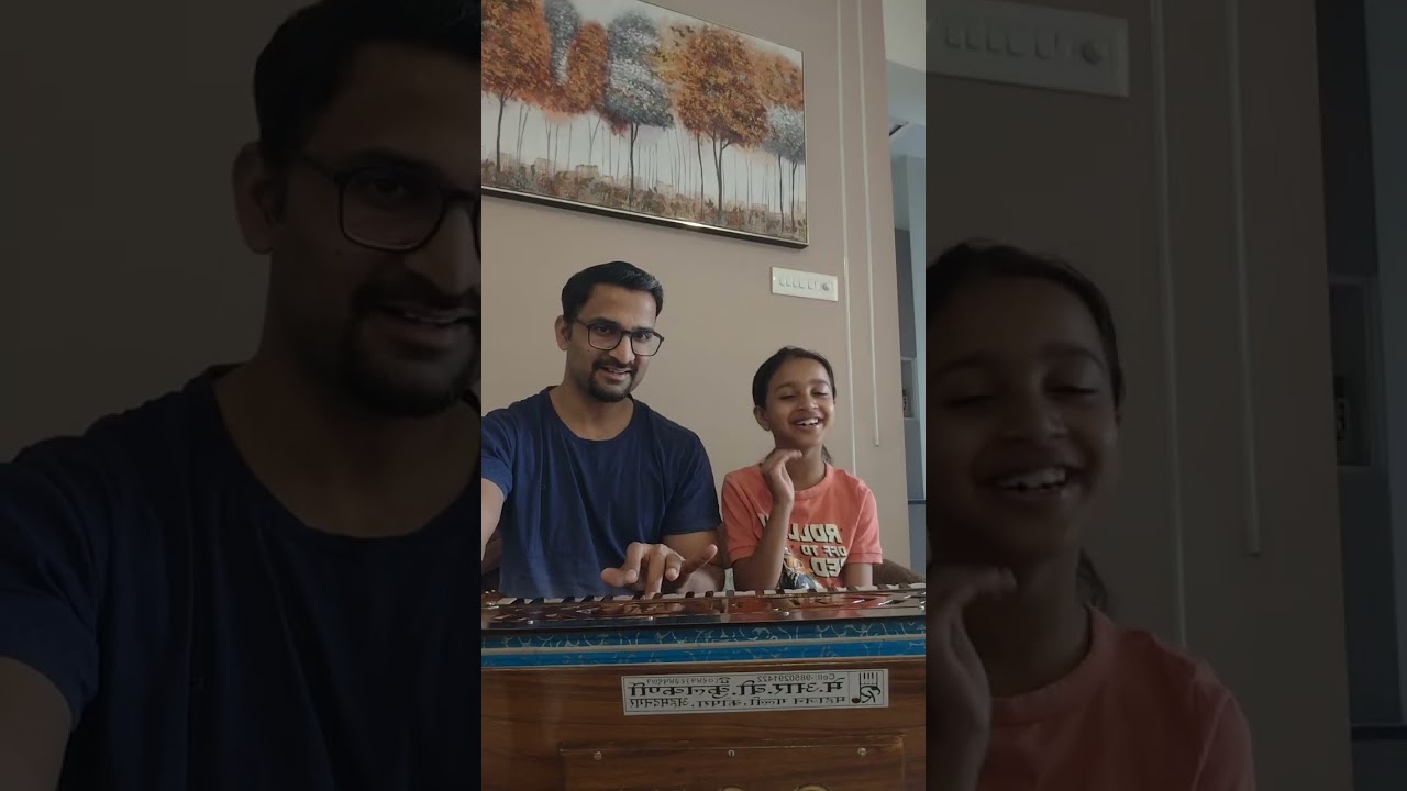 Father and Daughter Learning classical music together