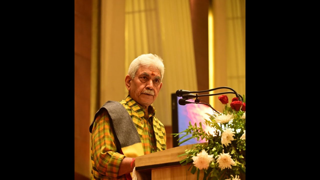 Lt Governor Manoj Sinha attends Shri Kailakh Sanskrit Ratna Award-2025 ceremony in Jammu