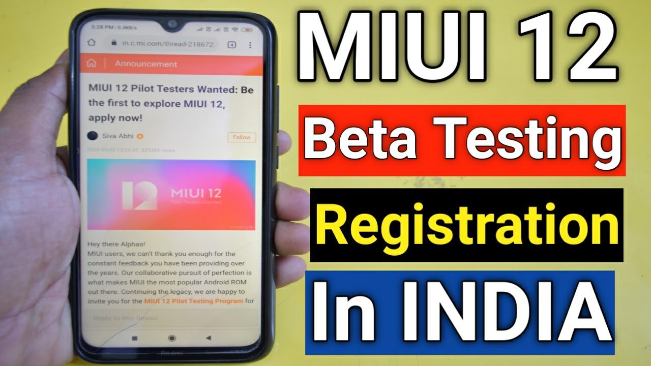 MIUI 12 beta tester | How To Register For MIUI 12 In India | APPLY for Miui 12 In INDIA!
