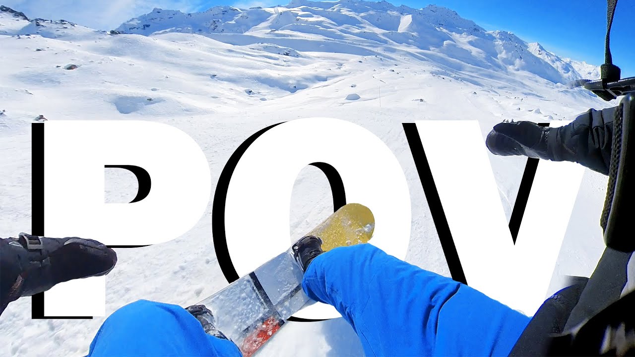MOST EPIC SNOWBOARDING POV Run in France!