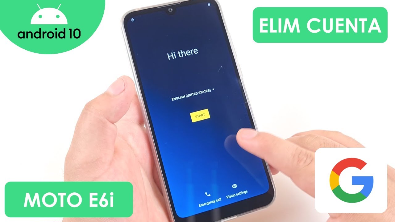 Eliminar Cuenta de Google Motorola Moto E6i