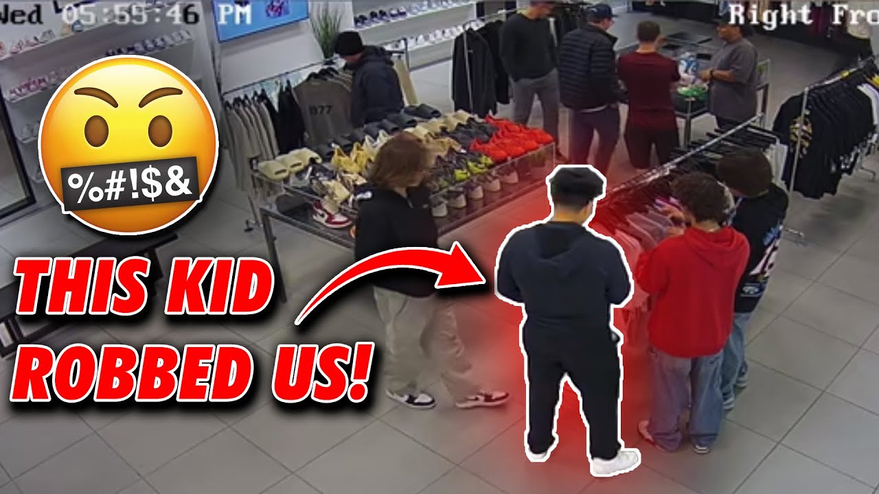 THIS KID ROBBED OUR SNEAKER STORE! *We Got Finessed...*