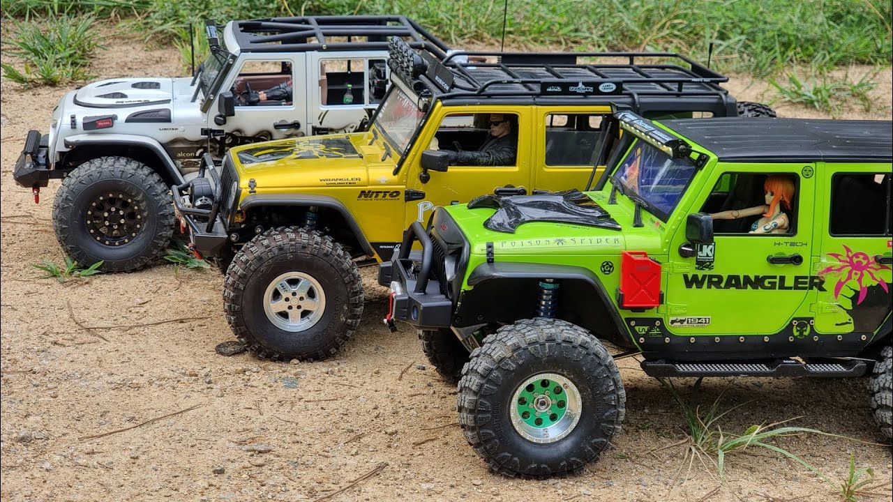Jeep Rubicon Axial & XtraSpeed & Custom Trail Ride