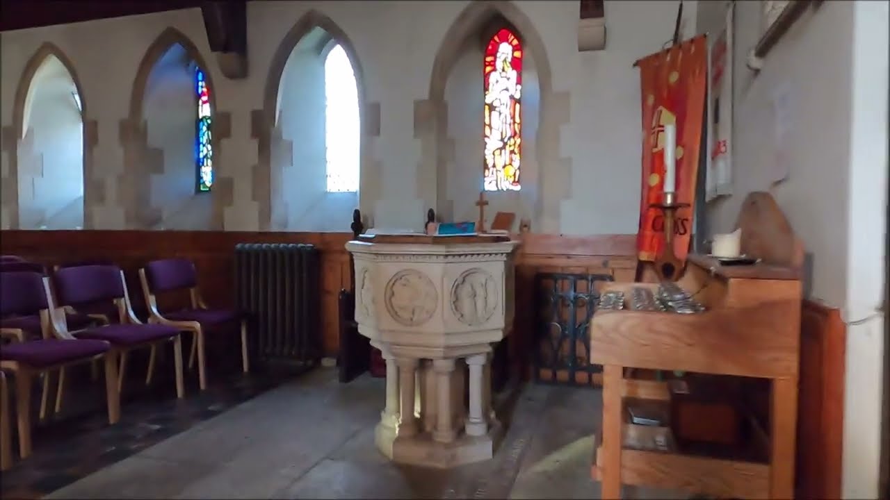 Virtual Tour - Inside Holy Cross Church, Binstead - Isle Of Wight - February 2022 | kittikoko #iow