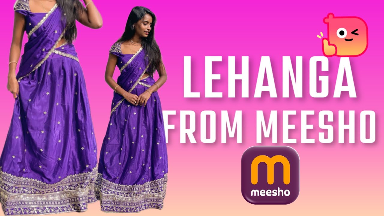 Meesho finds | lehanga choli | budget friendly | langa voni 