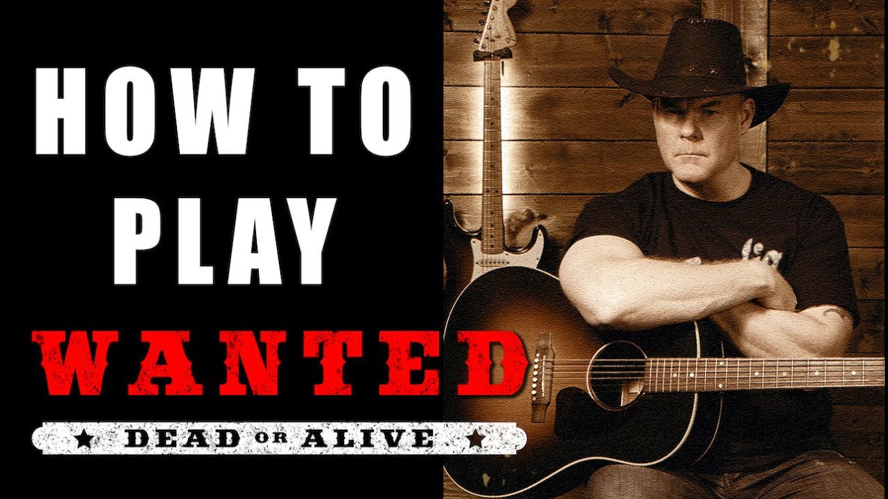 Как играть Wanted Dead or Alive на гитаре (легко)