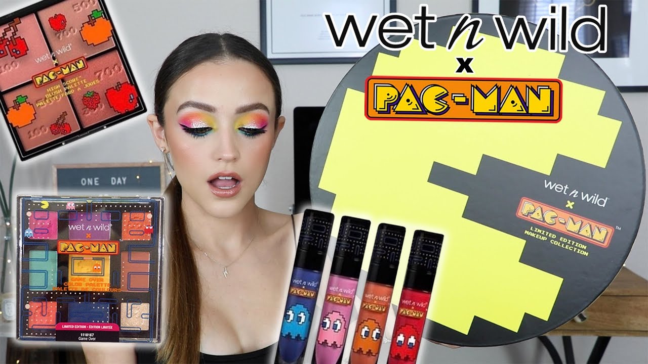 WET N WILD x PAC-MAN Collection | TRY ON REVIEW