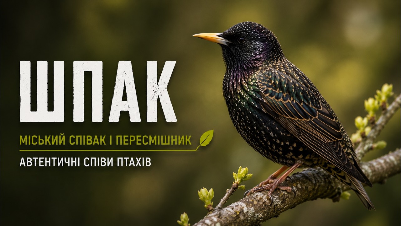Обыкновенный скворец [Sturnus vulgaris] - пение птиц – редкие записи!