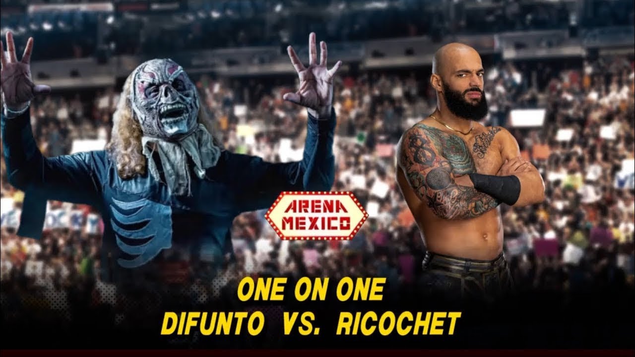 CMLL x AEW - Difunto vs Ricochet Arena Mexico 2026 Consejo Mundial All Elite Wrestling WWE2K24 Match