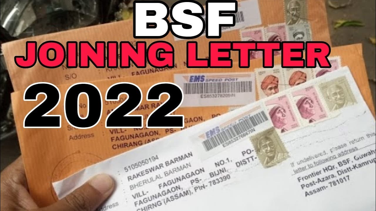 BSF JOINING LETTER 2022 | BSF |