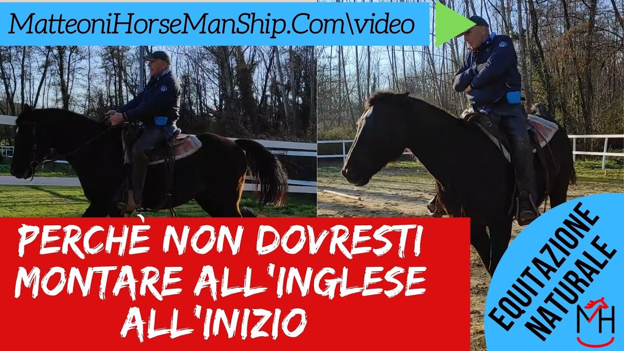 Perch&egrave; un principiante non dovrebbe montare all'inglese all'inizio