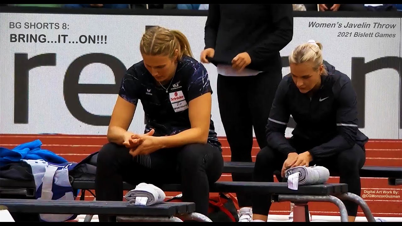 BG SHORTS 8: BRING...IT...ON!!  (Women's Javelin Throw). Bislett Stadion, Oslo, Norway. 7/1/2021.