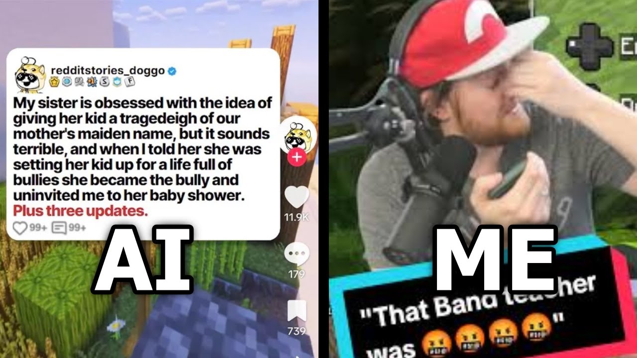 Minecraft While Reading Reddit Stories(Vertical Stream)