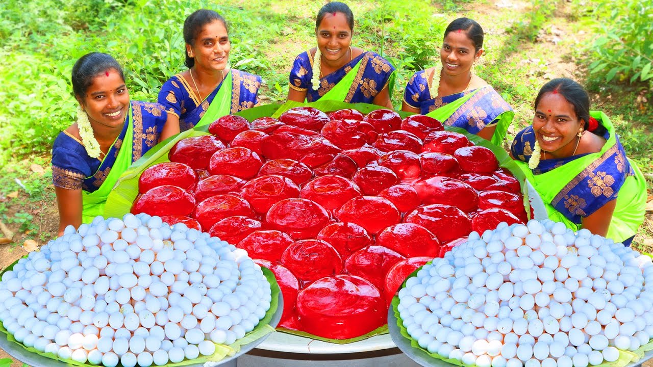 100 GOAT BLOOD EGG FRIED RECIPE | Goat Blood Fry & Mutton Blood Traditional Village Food Recipes VB