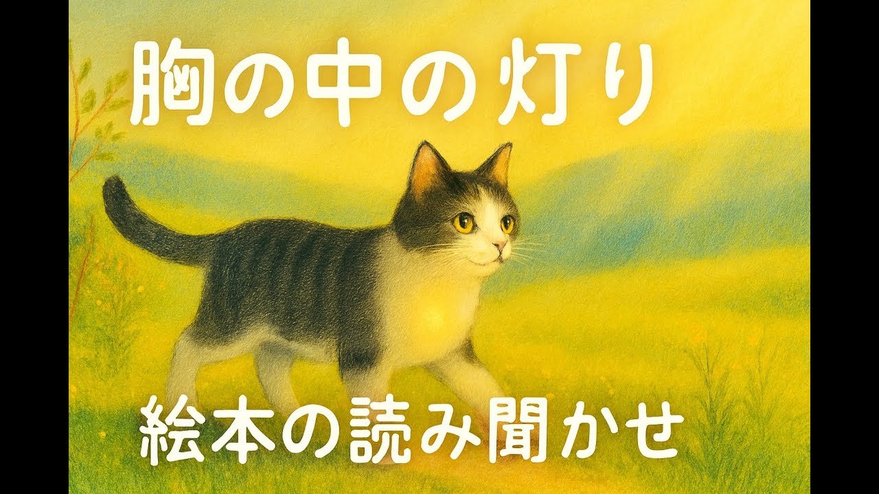 （読み聞かせ）猫の絵本「胸の中の灯り」