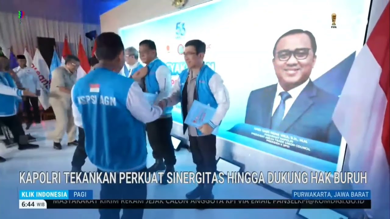 KAPOLRI TEKANKAN PERKUAT SINERGITAS HINGGA DUKUNG HAK BURUH