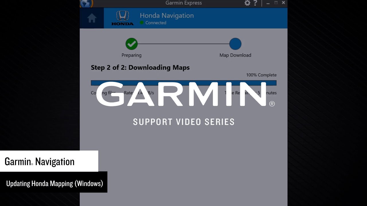 Поддержка Garmin | Обновления карт Honda (ПК)