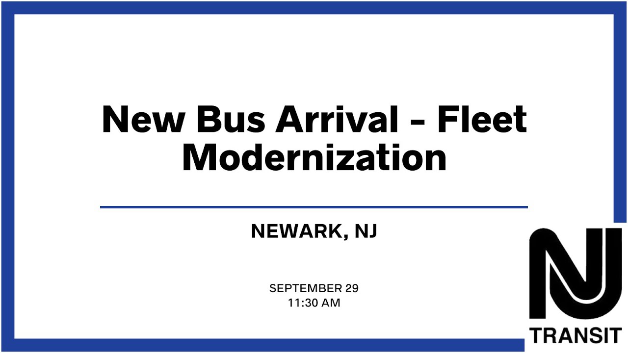 09/29 NJ TRANSIT New Bus Arrivals