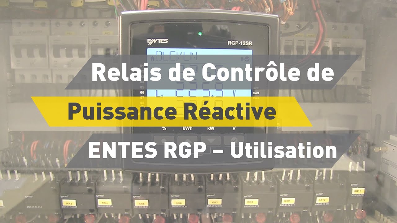 Relais de Contrôle de Puissance Réactive ENTES RGP – Utilisation
