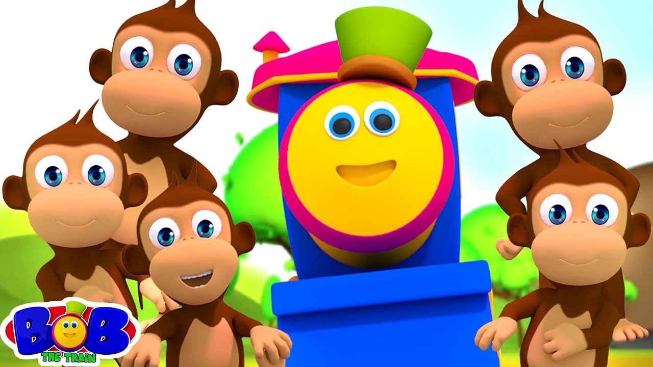 Five Little Monkeys + More Kindergarten Songs & Nursery Rhymes for Kids