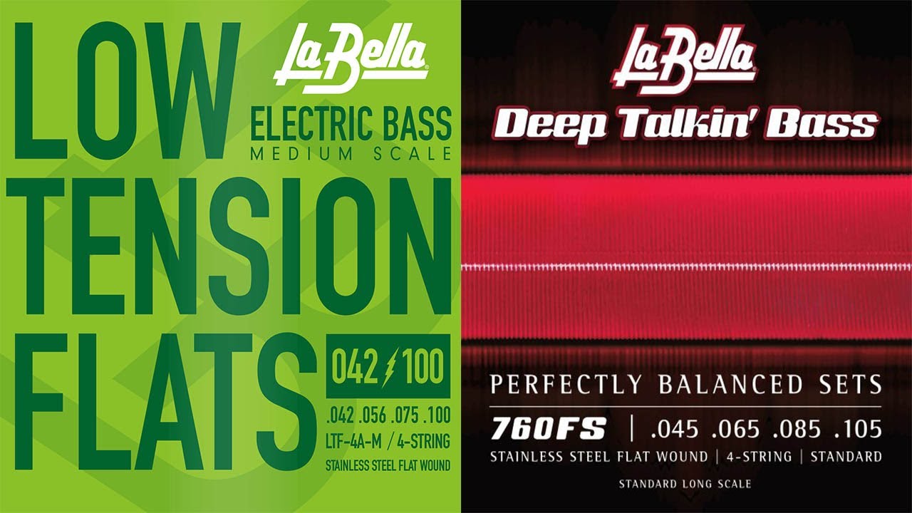 La Bella Low Tension VS Deep Talkin | Bass Flatwound Strings Comparison