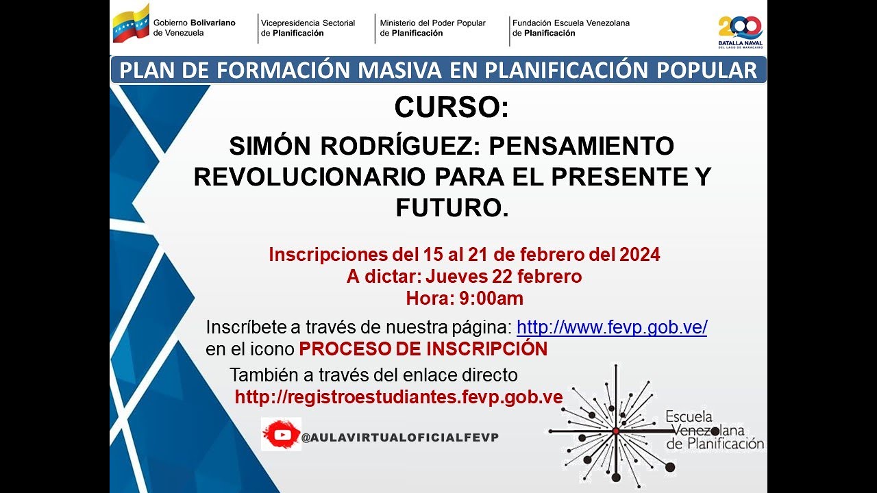 Sim&oacute;n Rodr&iacute;guez: pensamiento revolucionario para el presente y futuro.