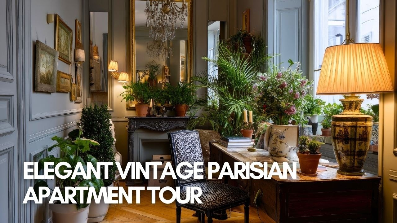 Elegant Vintage Parisian Apartment Tour | Classic European Home Style