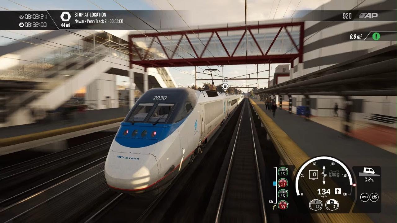 Acela Express Amtrak Timetable (Train Sim World 3 PS5)