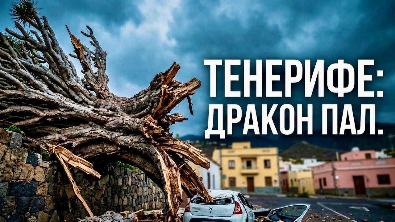 Шторм Regina на Тенерифе 🌪 Storm Regina Tenerife | упало древнее драконовое дерево