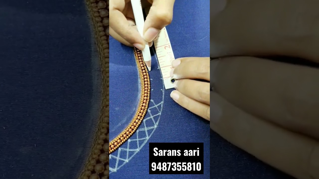 mama kuttyyy song | pattern making tips in aari😇 