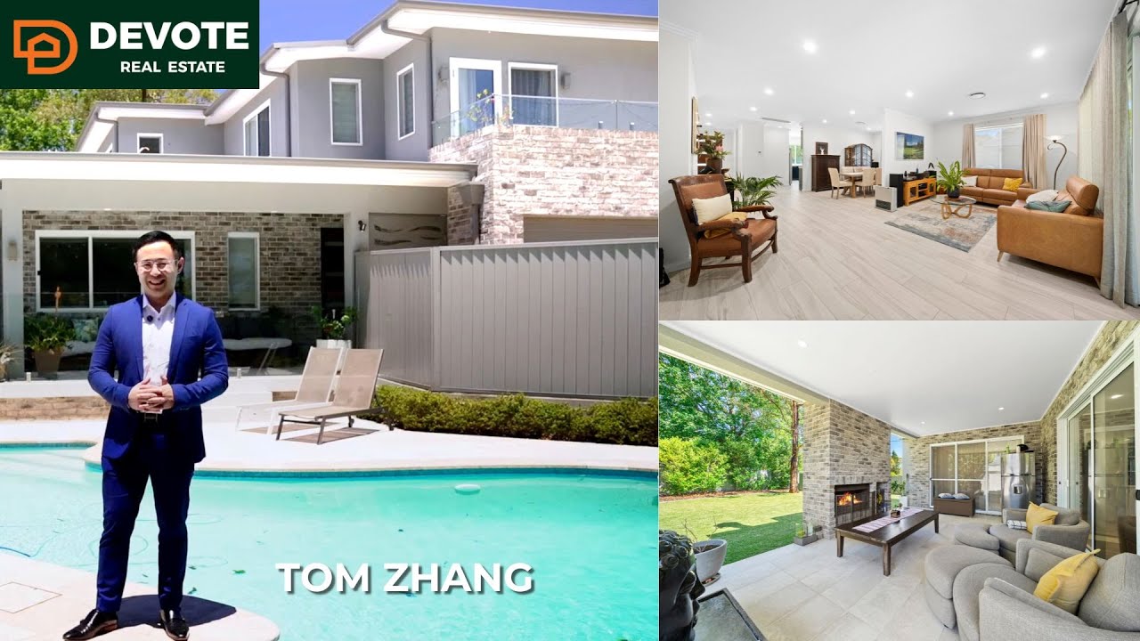 SOLD by TOM ZHANG: 27 Yarralumla Avenue St Ives Chase NSW 2075 - Elegant Designer Home in St Ives