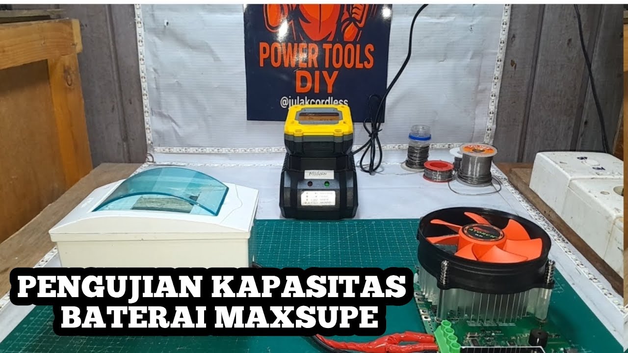 Pengujian kapasitas baterai MAXSUPE. Apakah sesuai kapasitas ?