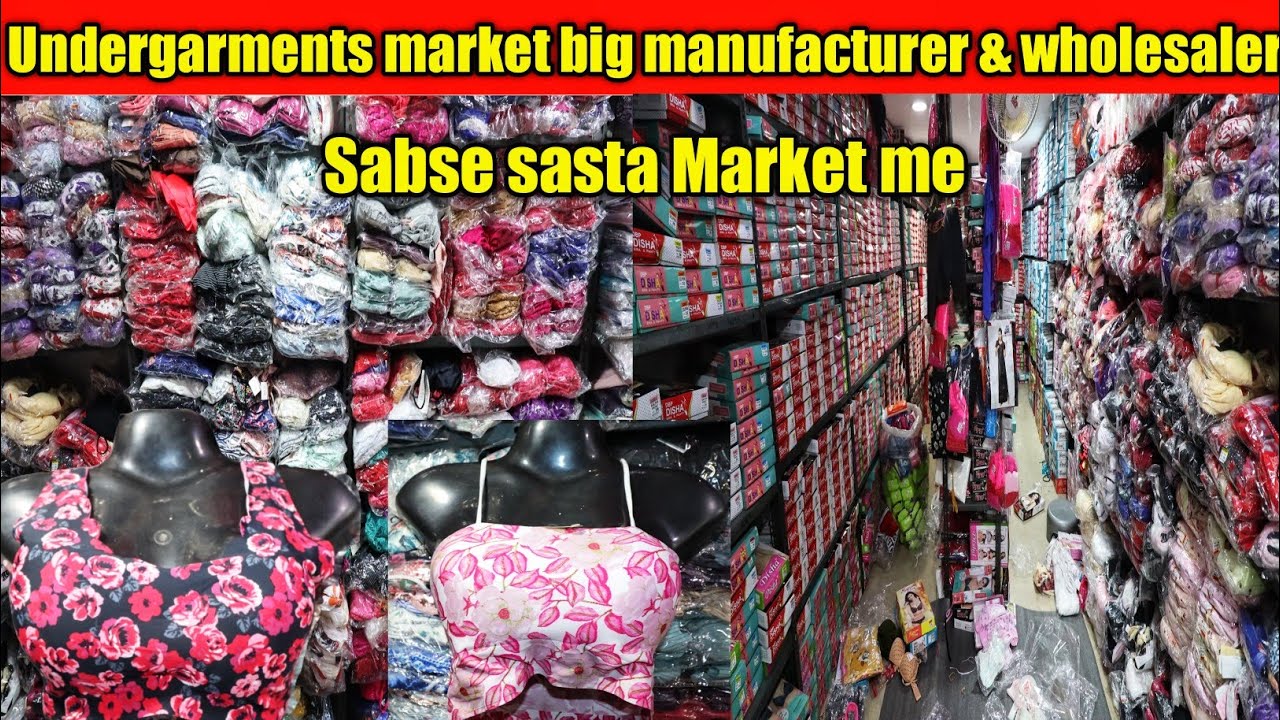 Bra Panty Big Manufacture & Wholesaler | Ladies Undergarments Wholesale Market Sadar Bazar.#BraPanty