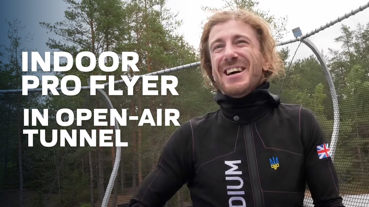 A Pro Indoor Tunnel Flier Tries an Open Air Wind Tunnel for the First Time