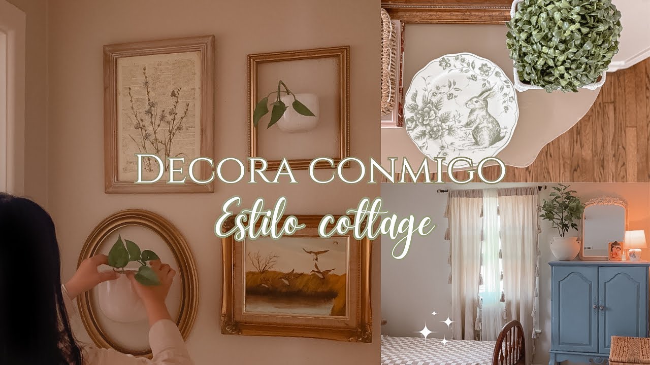 Decora conmigo🪿| Creando una pared de galería con plantitas🪴+ deco para comedor + cuarto de Sammy