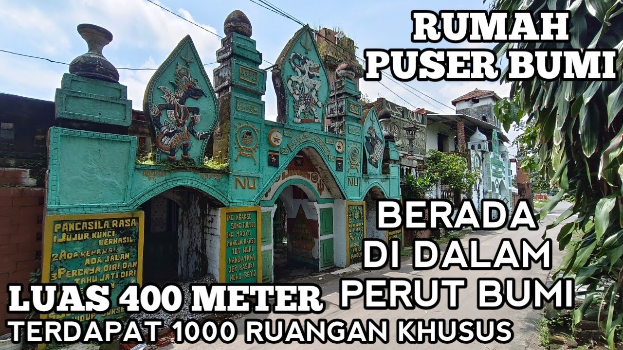 RUMAH PUSER BUMI Terdapat 1000 Ruangan Berada Di Dalam Perut Bumi Luas 400 Meter