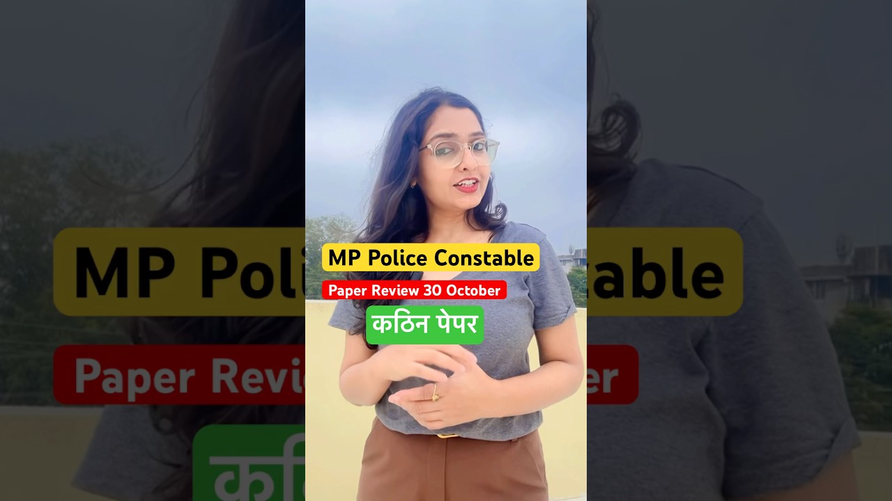 MP Police Constable Paper Analysis 30 October what to read #mppolice #shorts