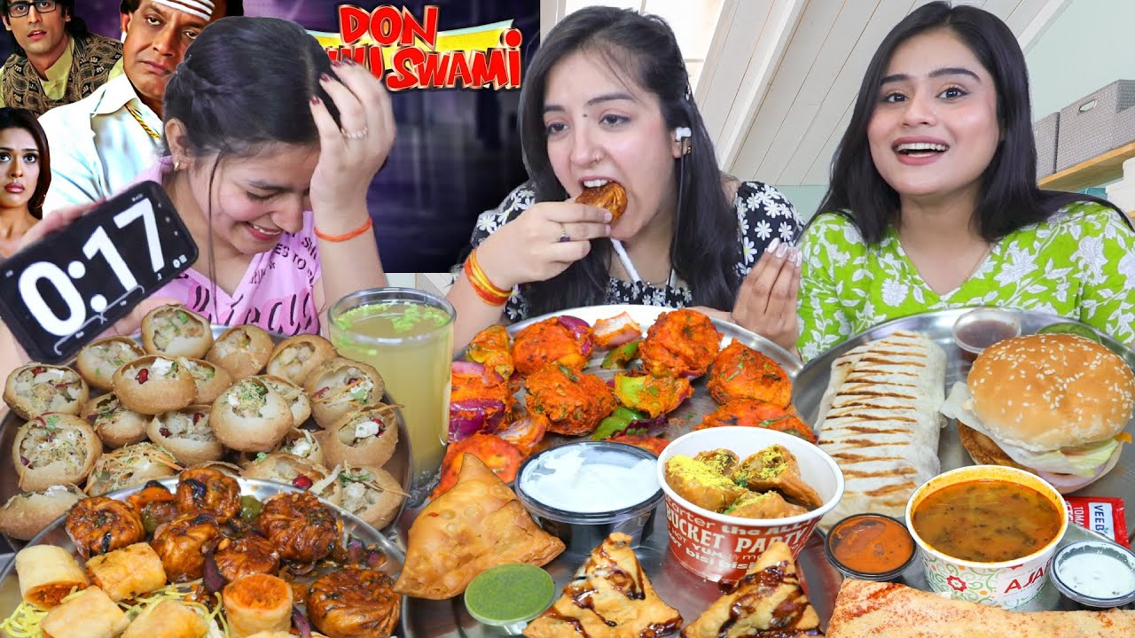 Guess the Bollywood Movie Name Food Challenge | Momos, Golgappa, Burger, Dosa, Spring Roll, Samosa..