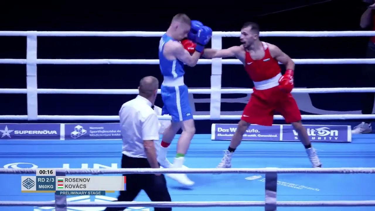 Radoslav Rosenov (BUL) vs. Krúzító Kovács (HUN) European U23 Championships 2025 (60kg)