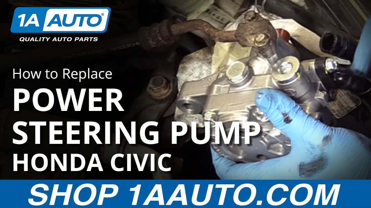 How to Replace Power Steering Pump 01-05 Honda Civic